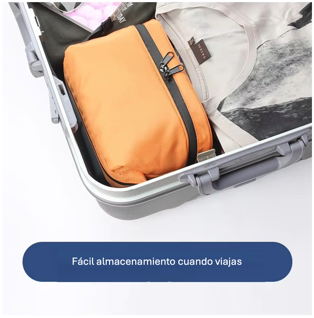 Neceser Viaje Impermeable Gran Capacidad Separación Seco Húmedo con Cierre-3