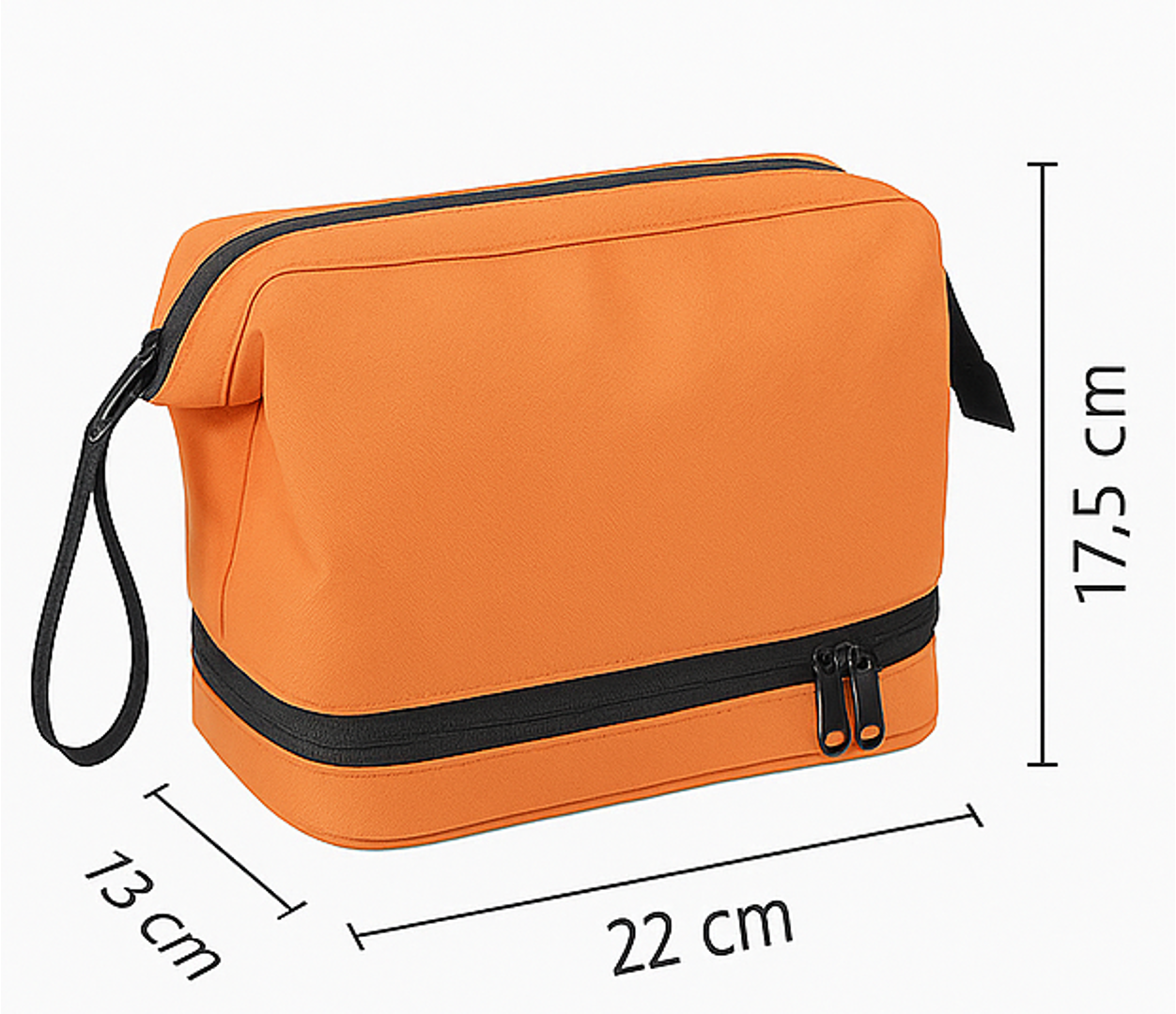 Neceser Viaje Impermeable Gran Capacidad Separación Seco Húmedo con Cierre-4