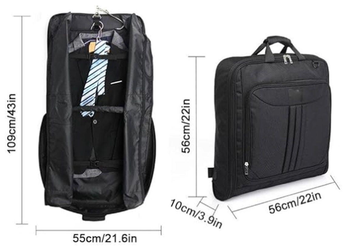 Bolso Portatraje Negro Tradicional Impermeable-6