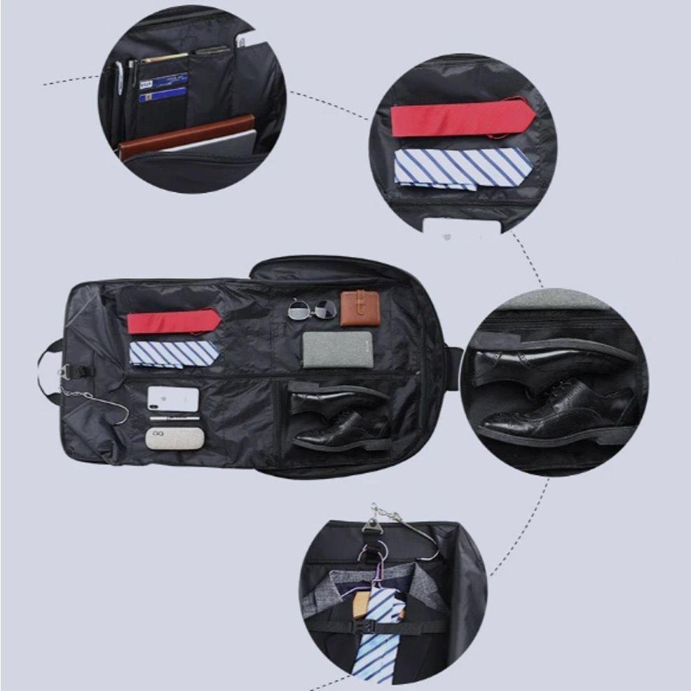 Bolso Portatraje Negro Tradicional Impermeable-4