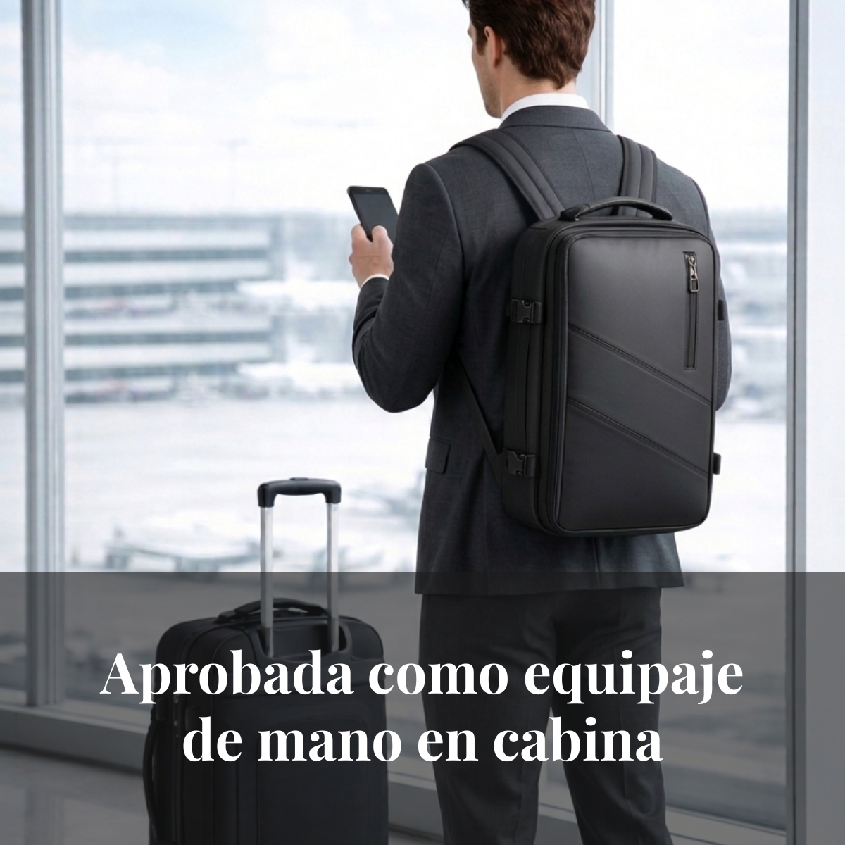 Mochila Viaje En Cabina Para Laptop Carry On Expandible-1