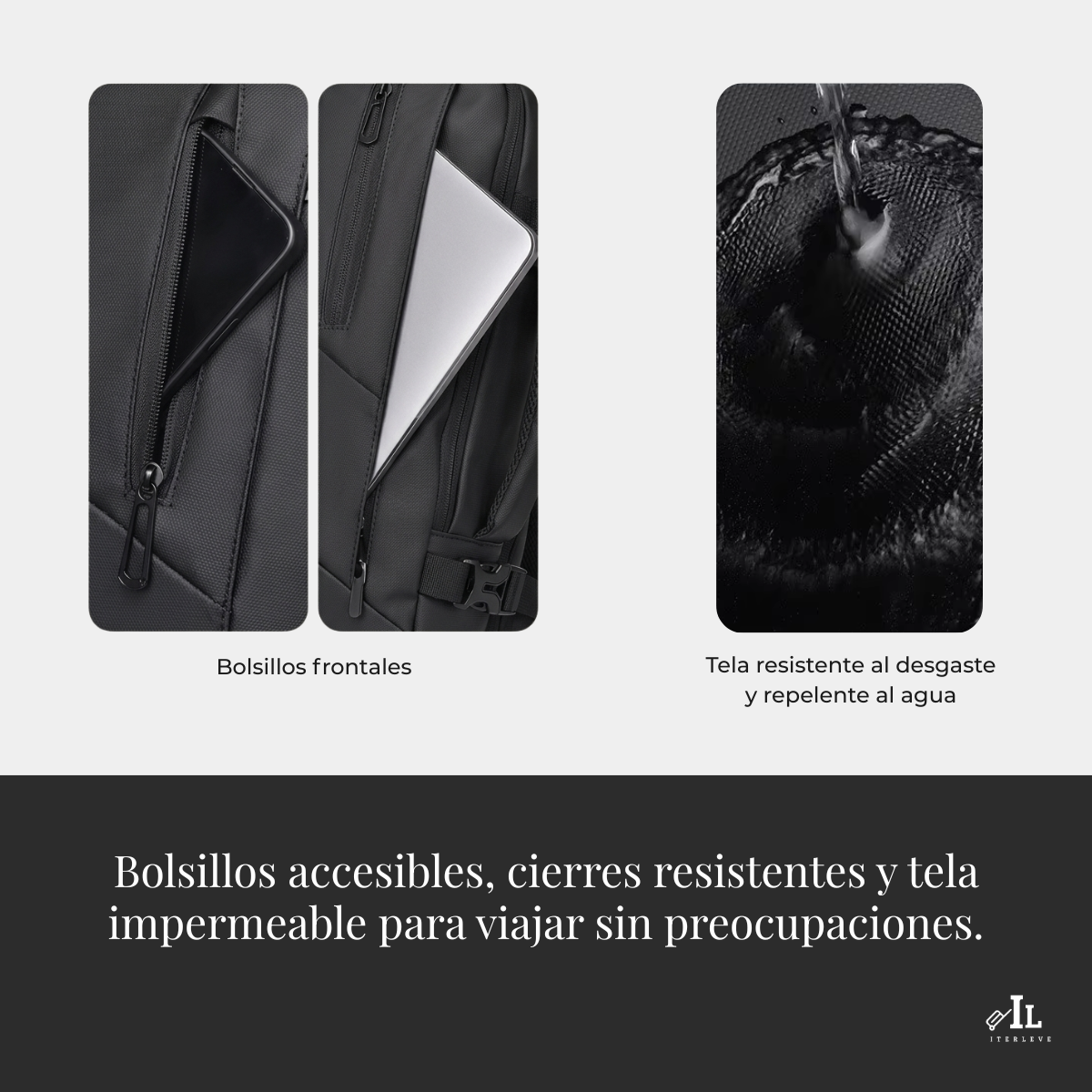 Mochila Viaje En Cabina Para Laptop Carry On Expandible-5