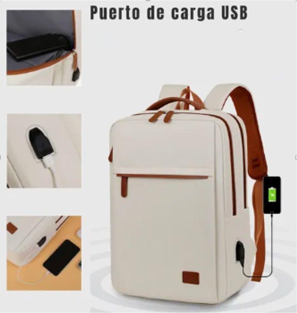 Mochila Laptop Mujer USB Viajes-3