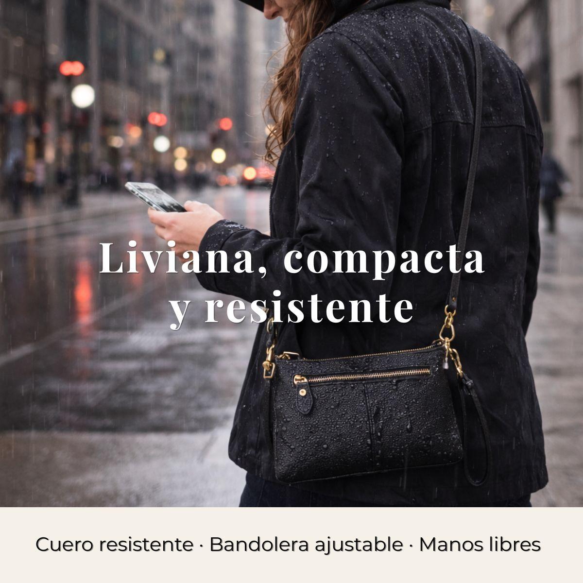Cartera Bandolera para Mujer de Cuero Peque a Rectangular-3