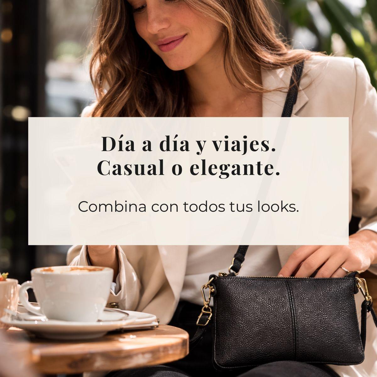 Cartera Bandolera para Mujer de Cuero Peque a Rectangular-7