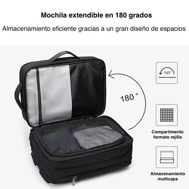 Mochila Viral Expandible USB Arctic Hunter 32L Viajeros Cabina Avión-3
