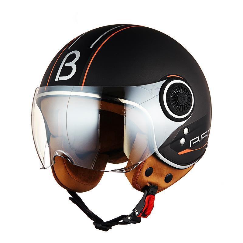 CASCO MOTO CLASSIC NEGRO BEON-0
