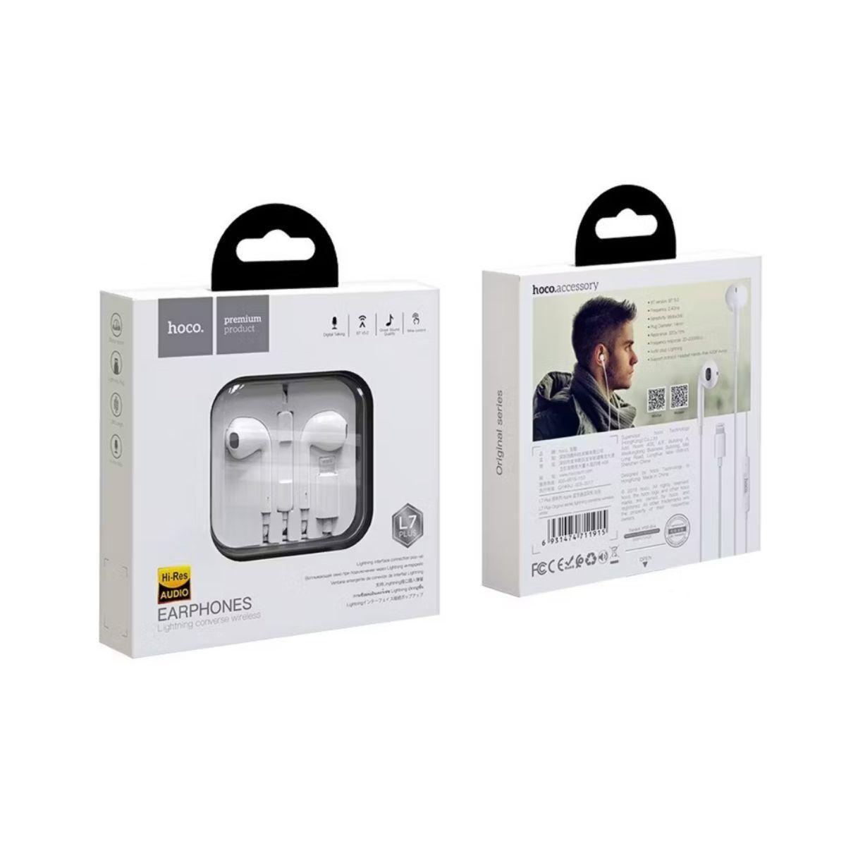 AUDIFONOS PARA IPHONE HOCO BLANCO-1