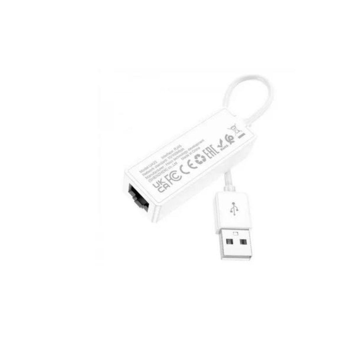 CABLE ETHERNET A USB BLANCO UA22-1