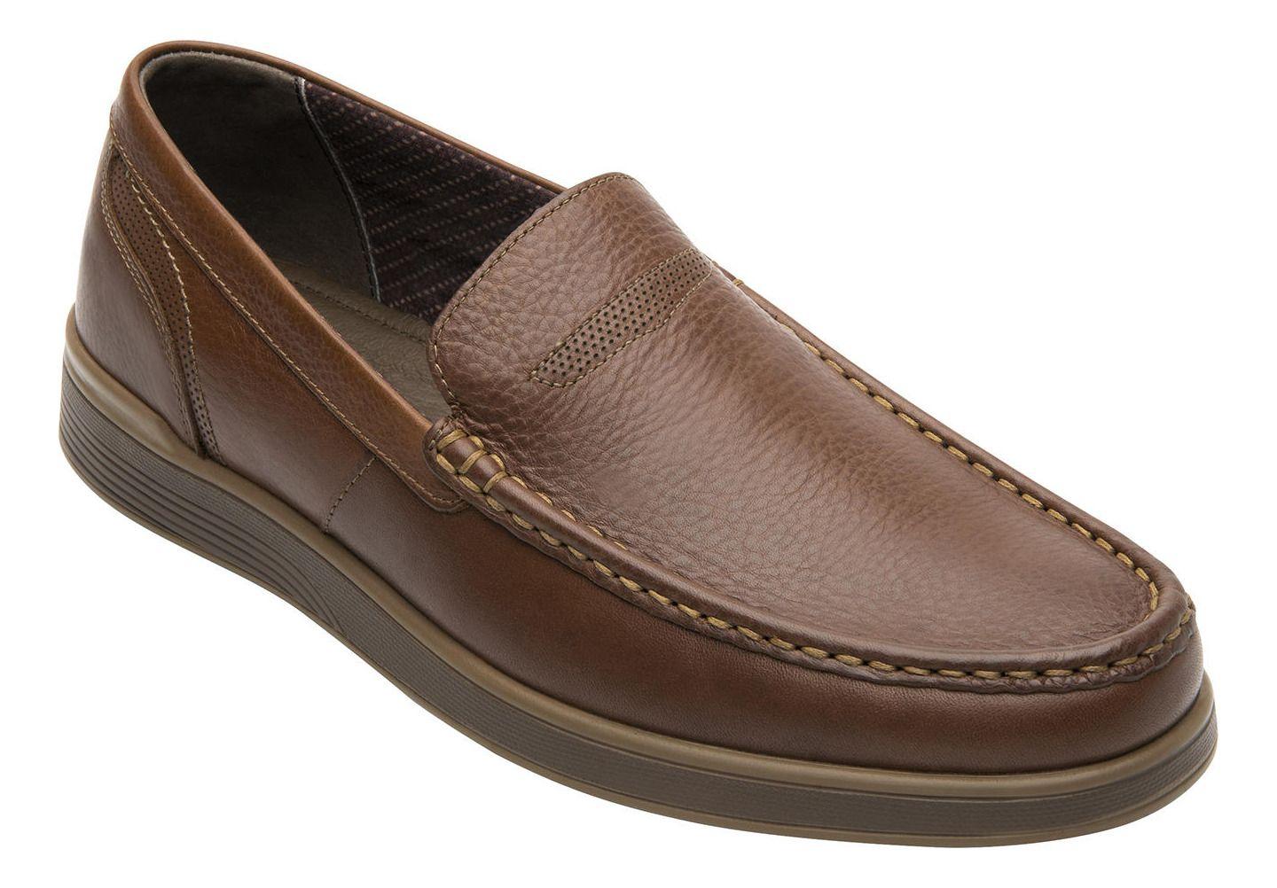 Mocasín Hombre Cuero Juko Café Flexi-1