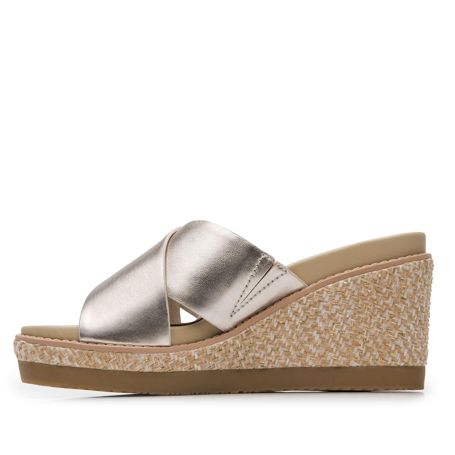 Sandalia Mujer Ester 135602 Dorada Flexi-2