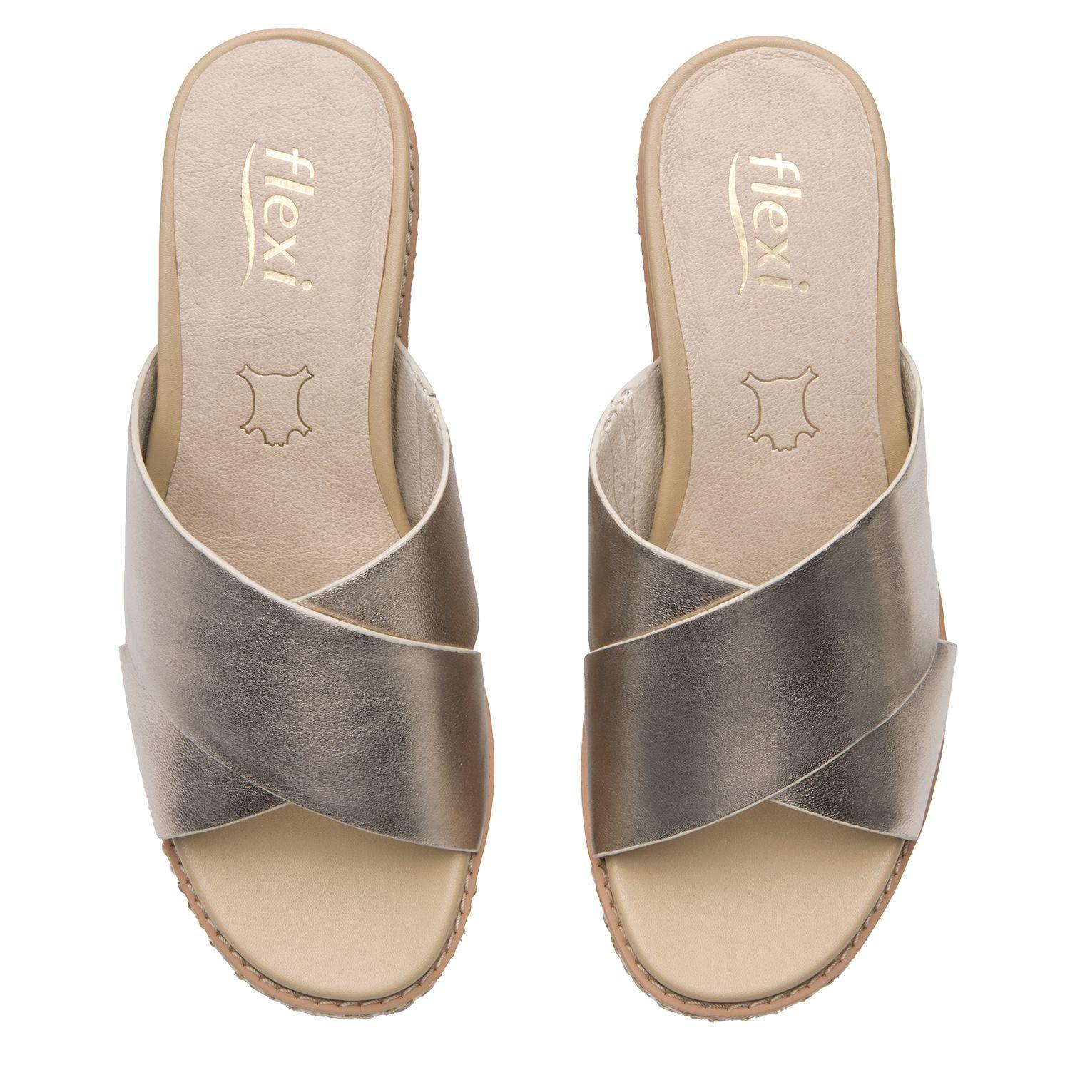 Sandalia Mujer Ester 135602 Dorada Flexi-5