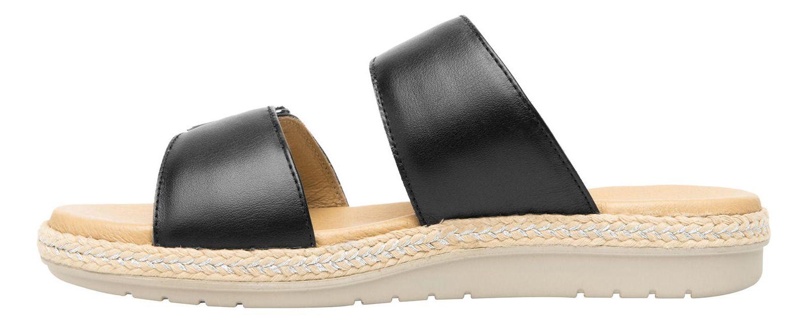 Sandalia Mujer Cuero Peonia Negro Flexi-3