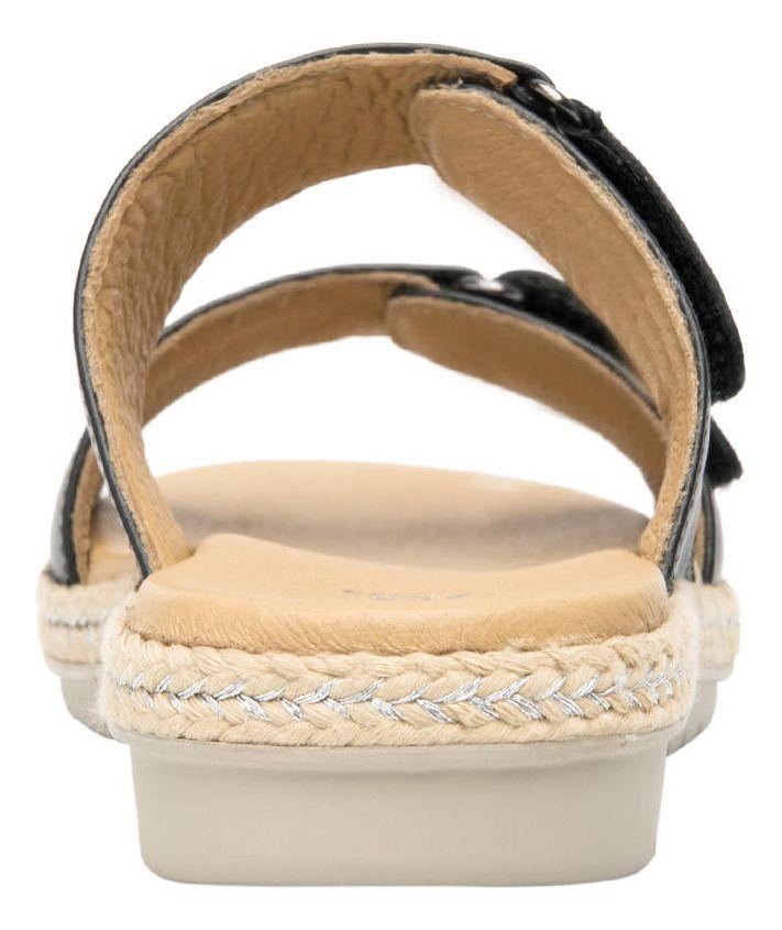Sandalia Mujer Cuero Peonia Negro Flexi-5