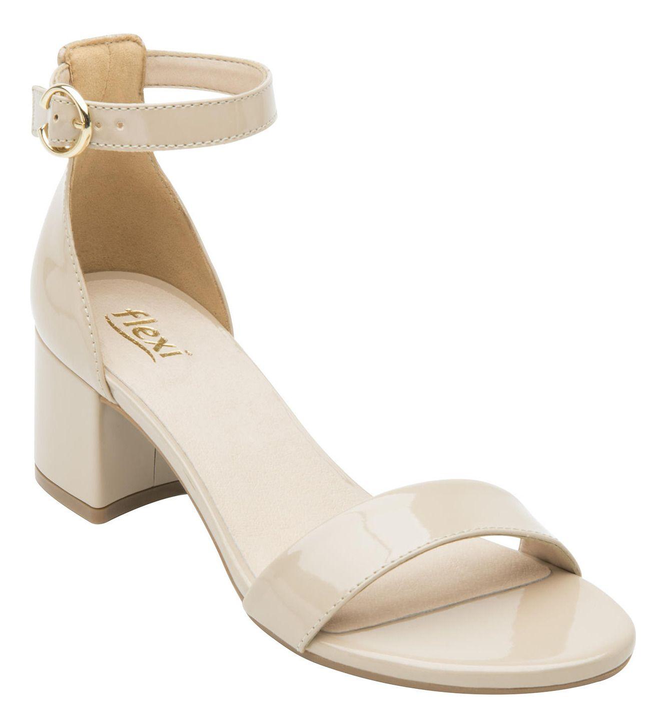 Sandalia Mujer Celine Beige Flexi-1
