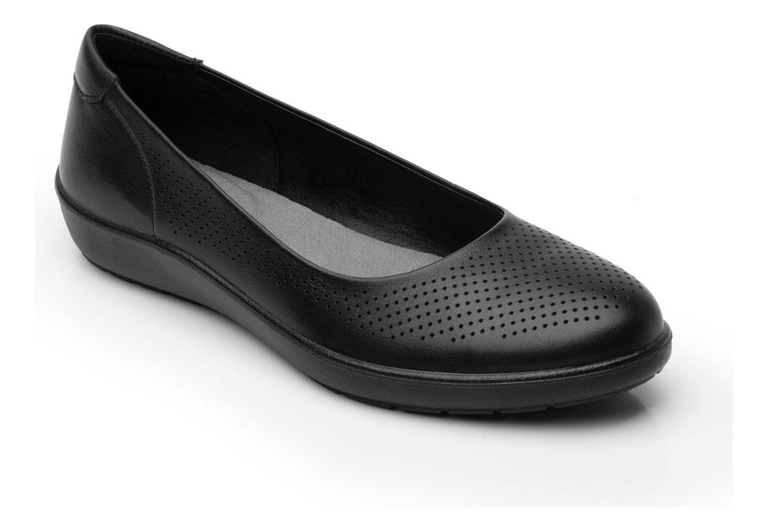 Zapato Mujer Cuero Amelie Negro Flexi-2