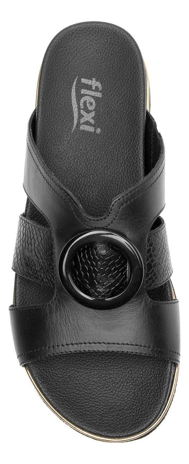 Sandalia Mujer Cuero Deyna Negro Flexi-6