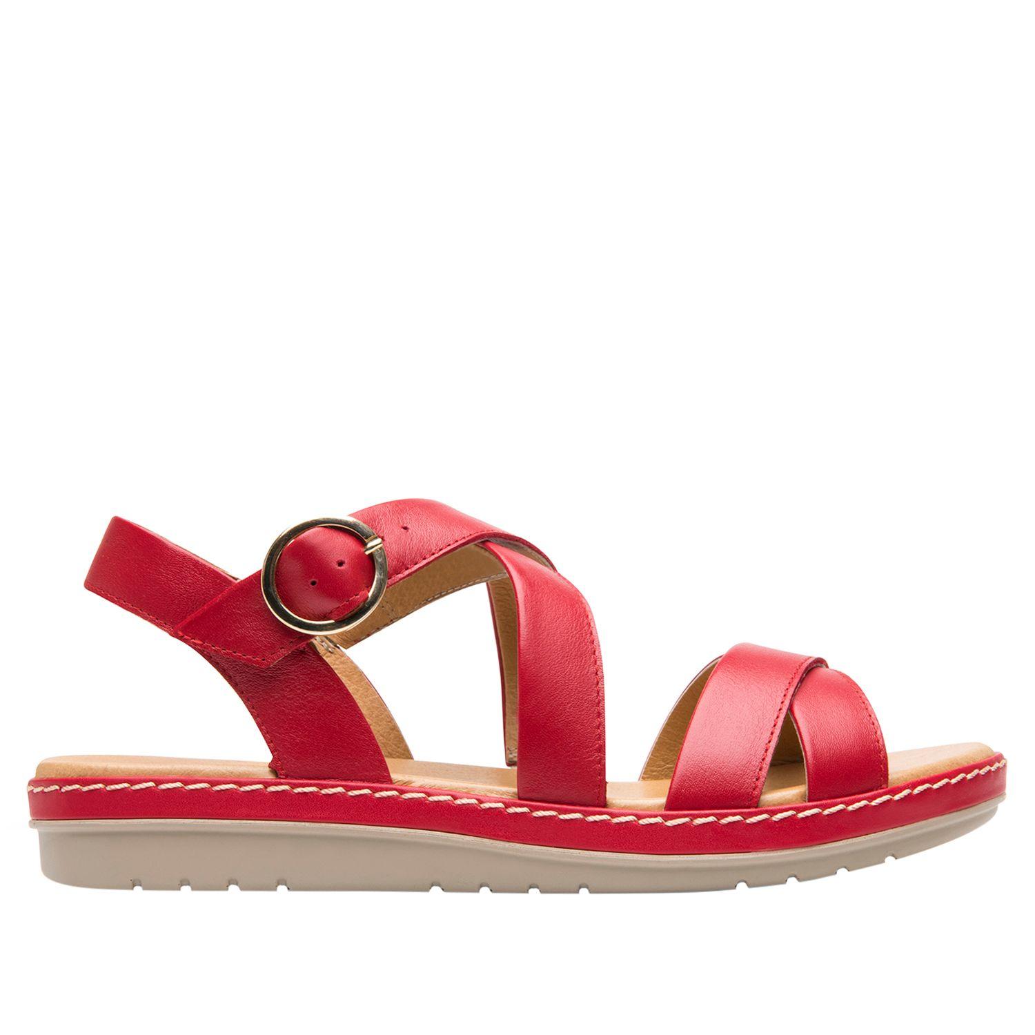 Sandalia Mujer Peonia 100227 Roja Flexi-0