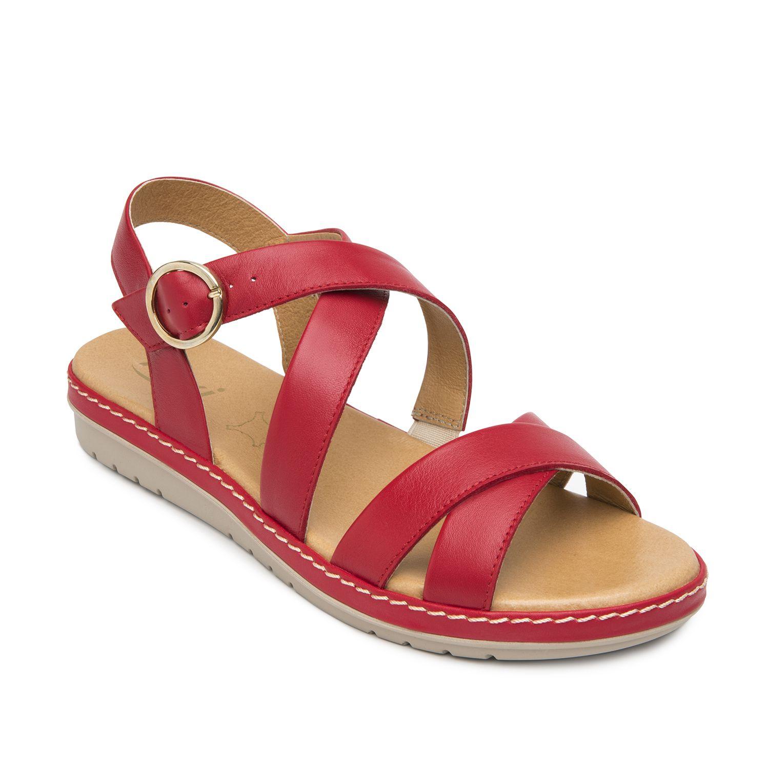 Sandalia Mujer Peonia 100227 Roja Flexi-1