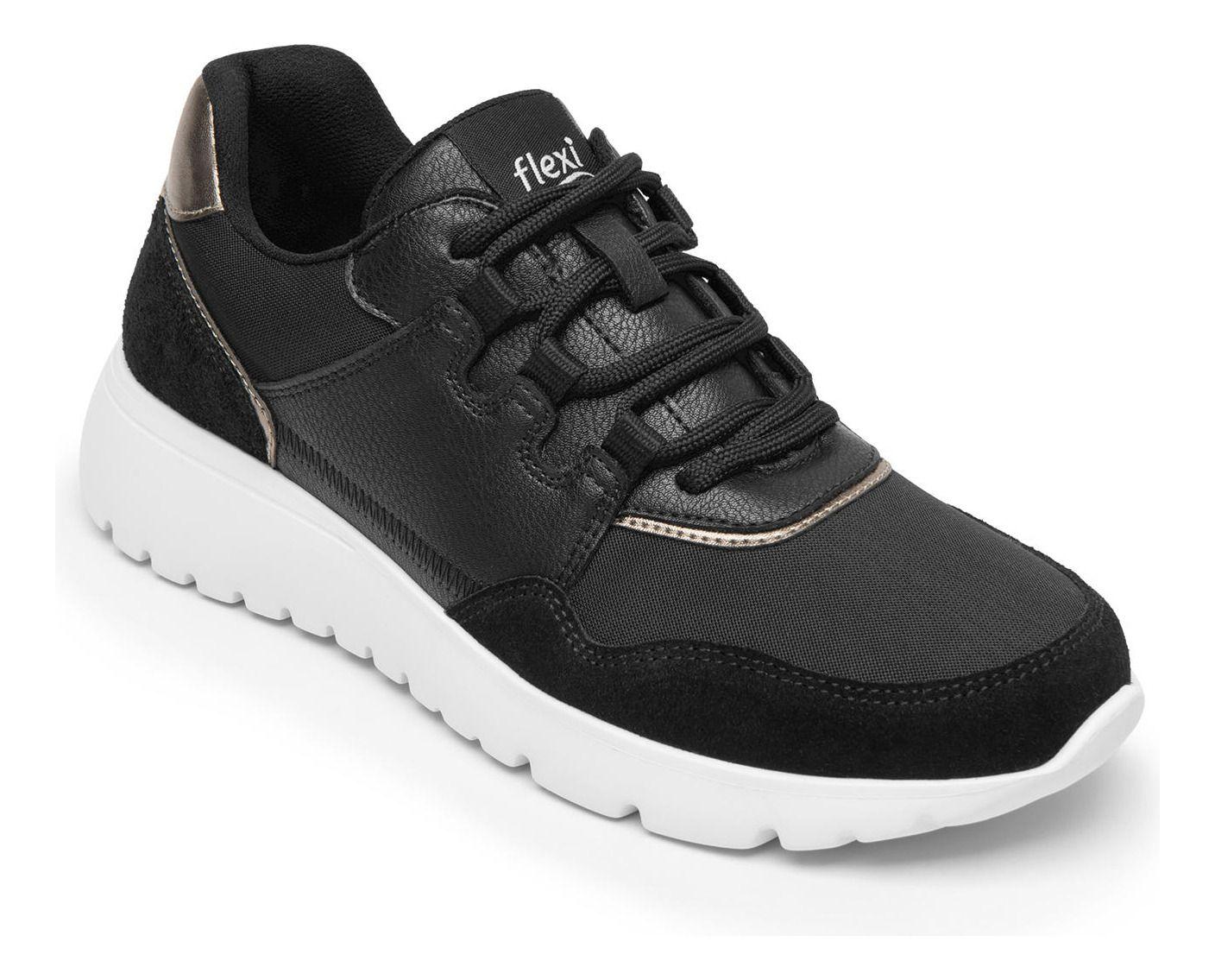 Zapatilla Mujer Lucena 129702 Negro Flexi-3