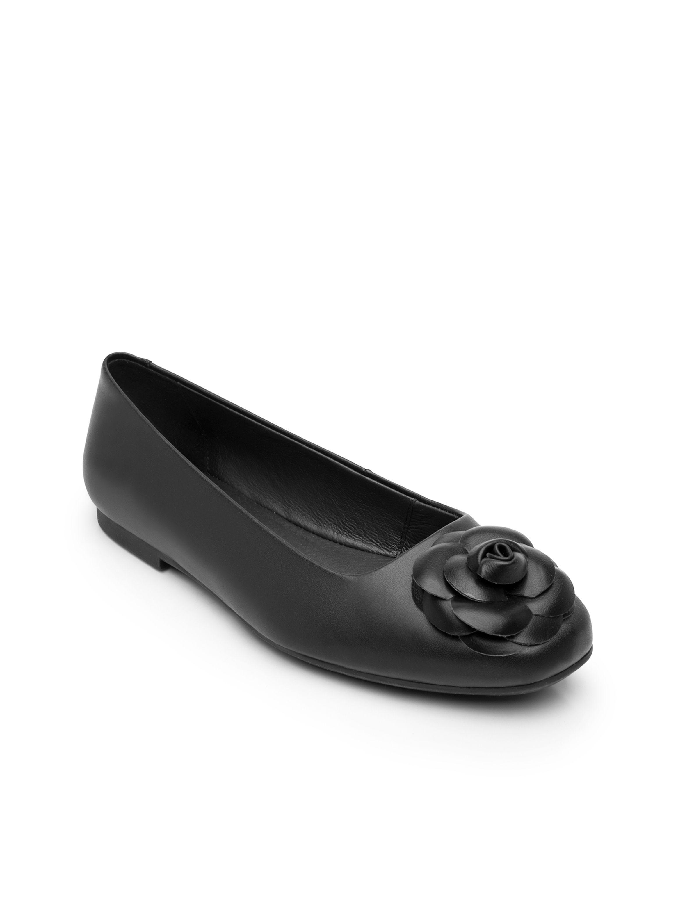 Ballerina Mujer Atessa 136803 Negra Flexi-1