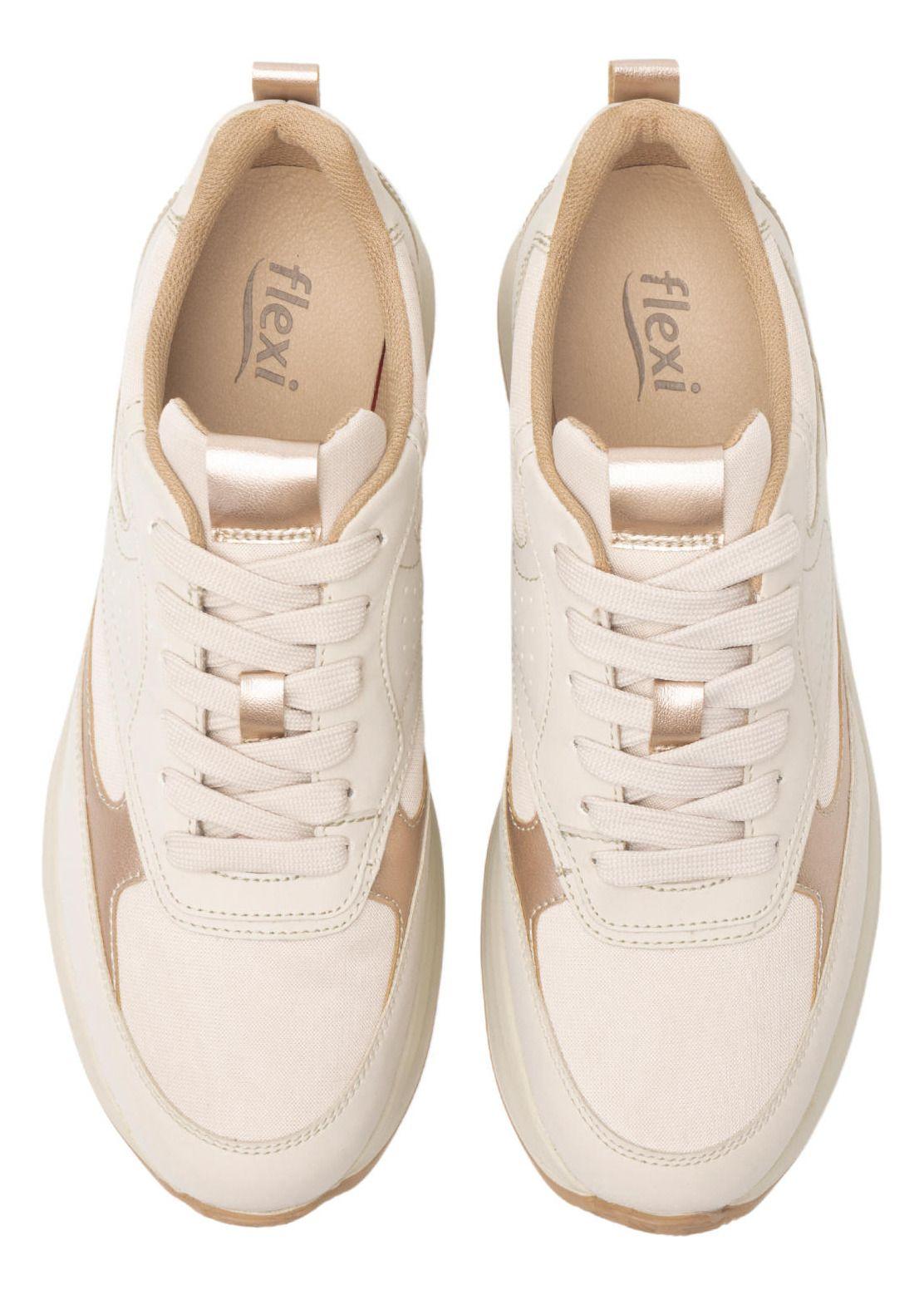 Zapatilla Mujer Nat 127102 Beige Flexi-5