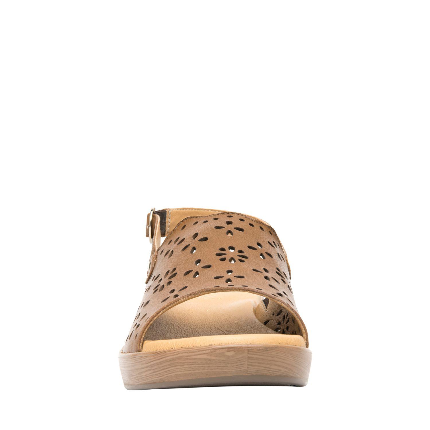 Sandalia Mujer Cuero Doha Café Flexi-3