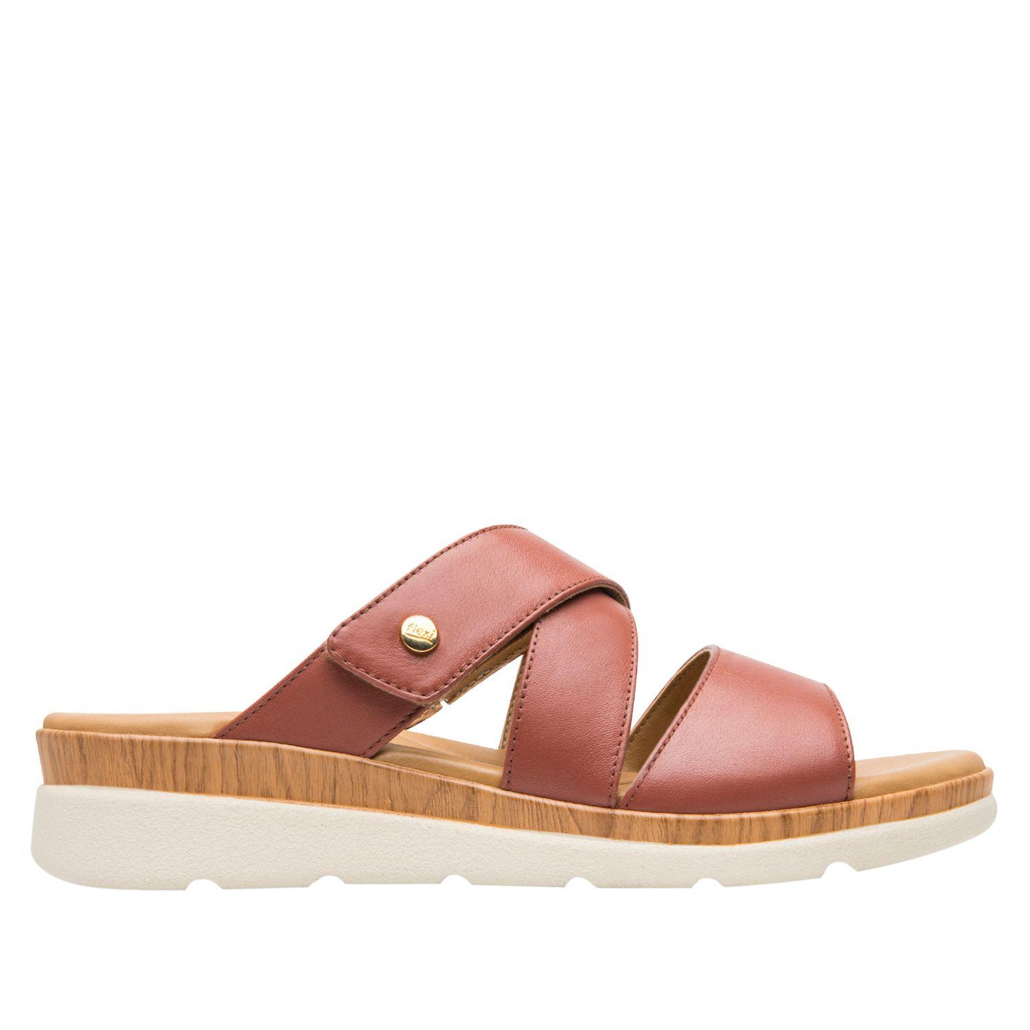 Sandalia Mujer Dariana 124209 Terracota Flexi-0