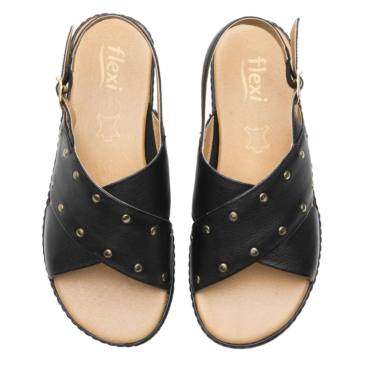 Sandalia Mujer Peonia 100233 Negro Flexi-5