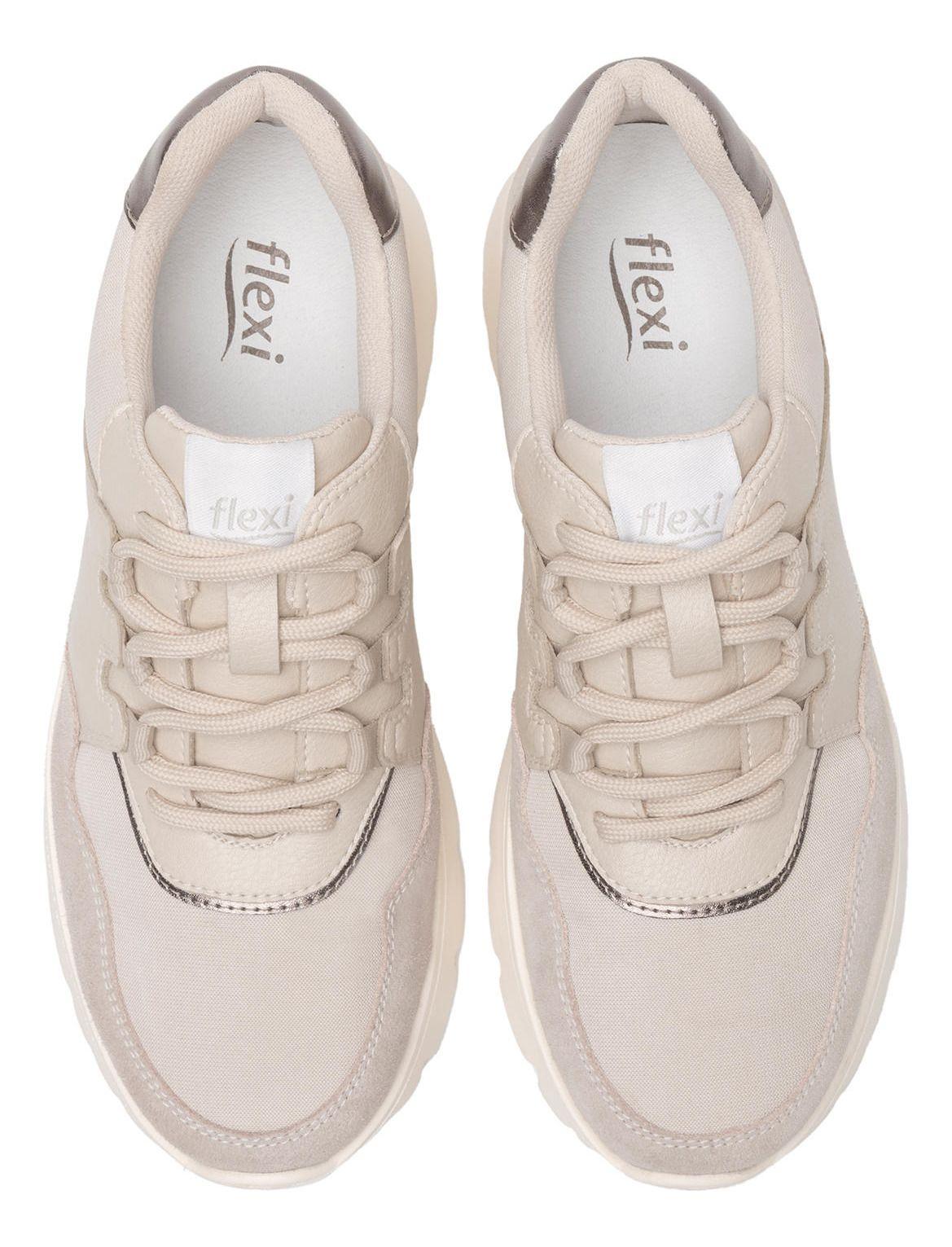 Zapatilla Mujer Lucena 129702 Marfil Flexi-8