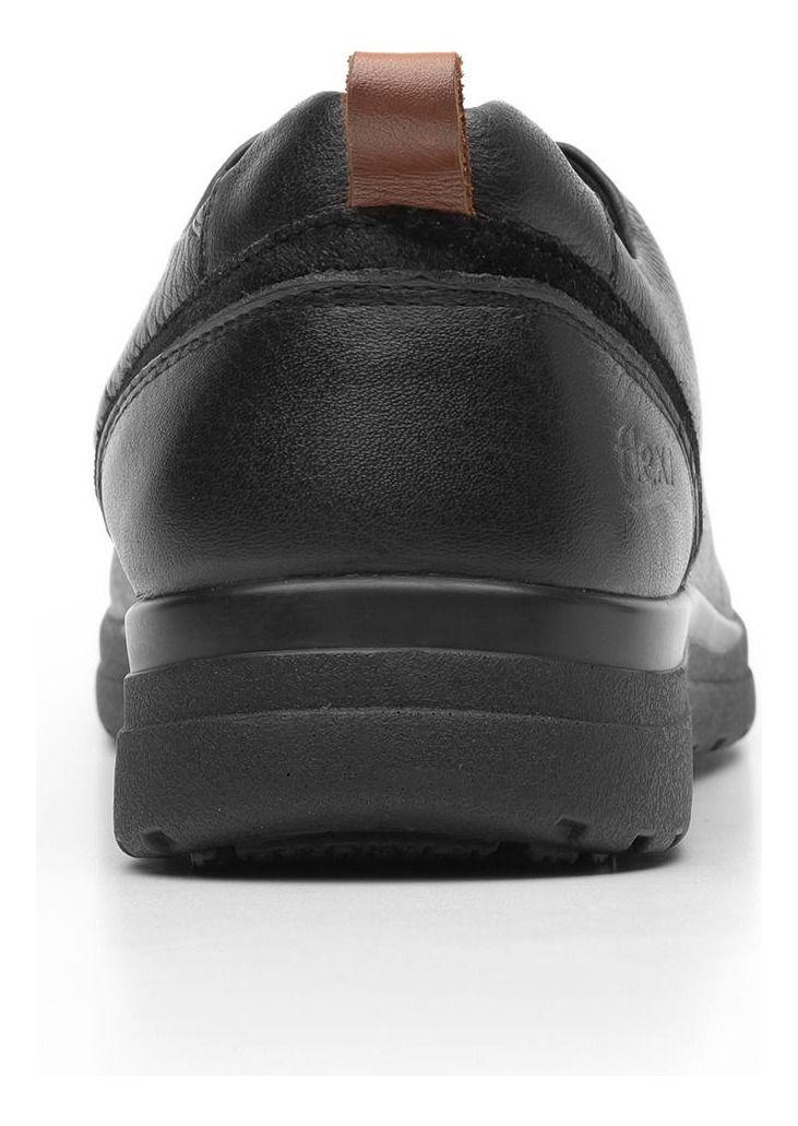 Zapatilla Mujer Cuero Traviata Negro Flexi-4