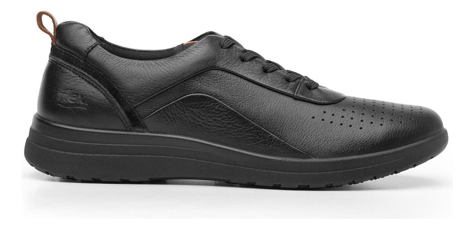Zapatilla Mujer Cuero Traviata Negro Flexi-3