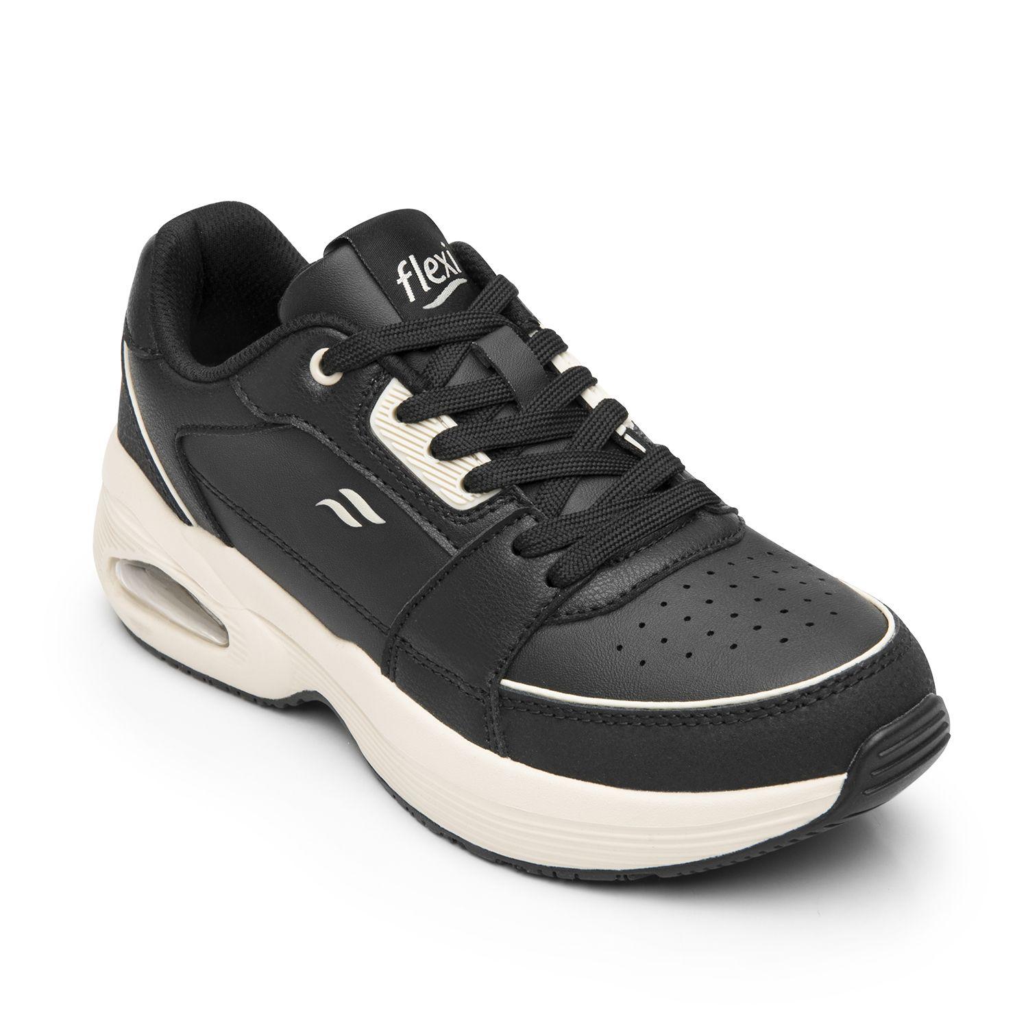 Zapatilla Mujer Saluma 131503 Negra Flexi-2