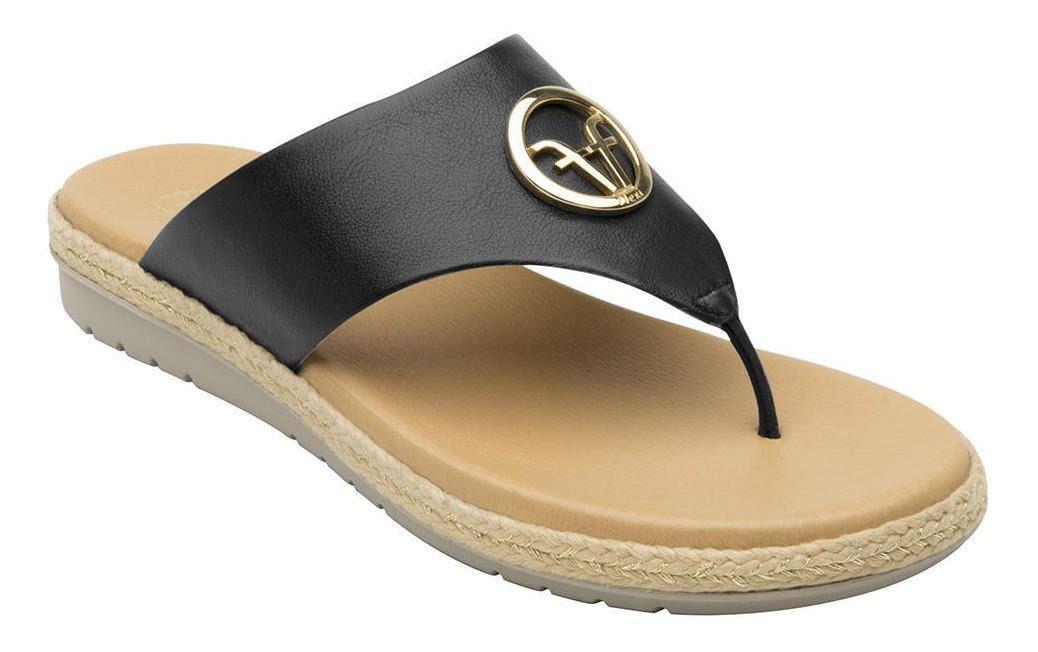 Sandalia Mujer Peonia Negro Flexi-3