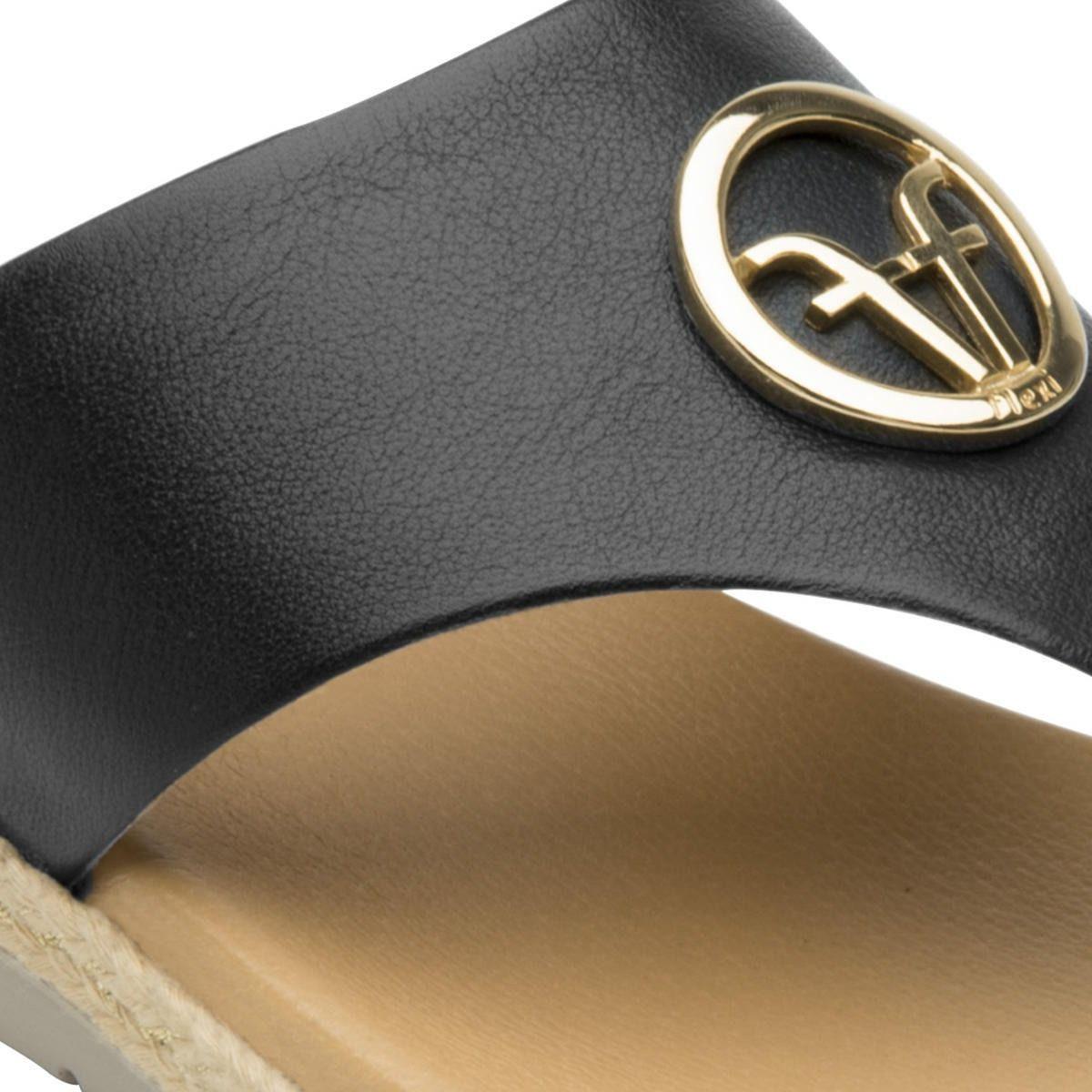 Sandalia Mujer Peonia Negro Flexi-5