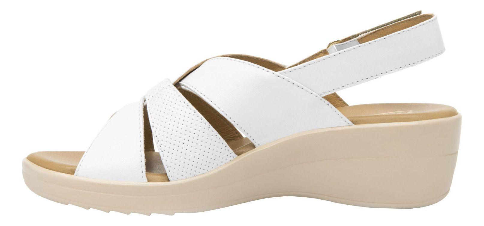 Sandalia Mujer Cuero Amapola Blanco Flexi-2