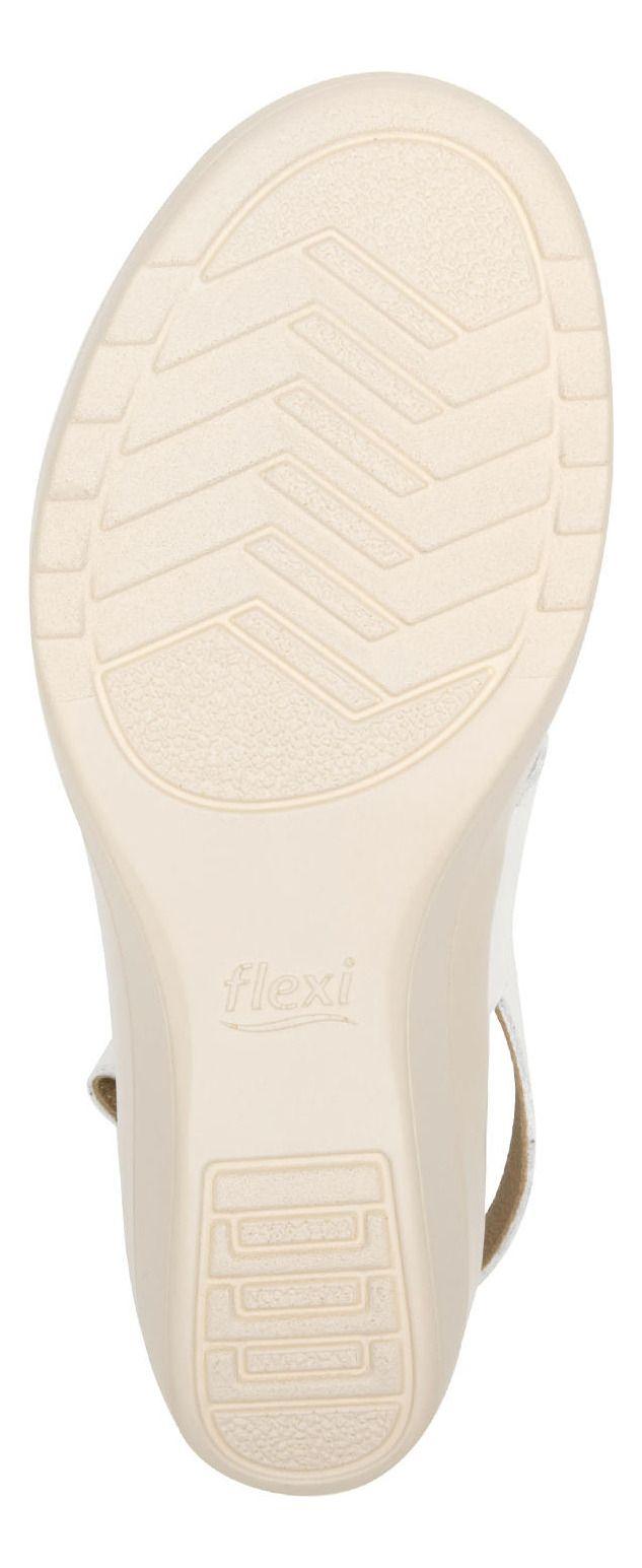 Sandalia Mujer Cuero Amapola Blanco Flexi-4