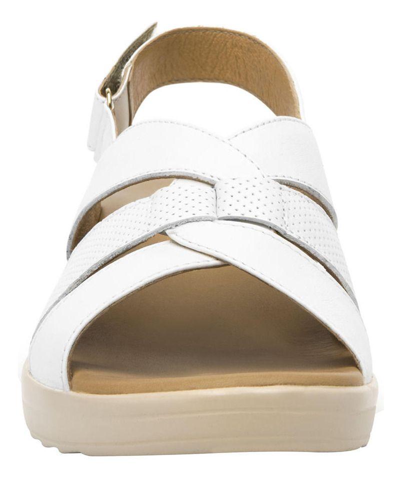 Sandalia Mujer Cuero Amapola Blanco Flexi-6