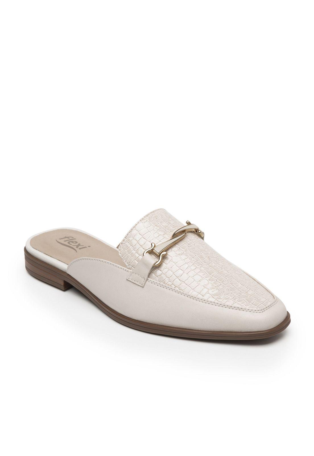 Mocasín Mujer Hayek 126603 Blanco Algodón Flexi-2