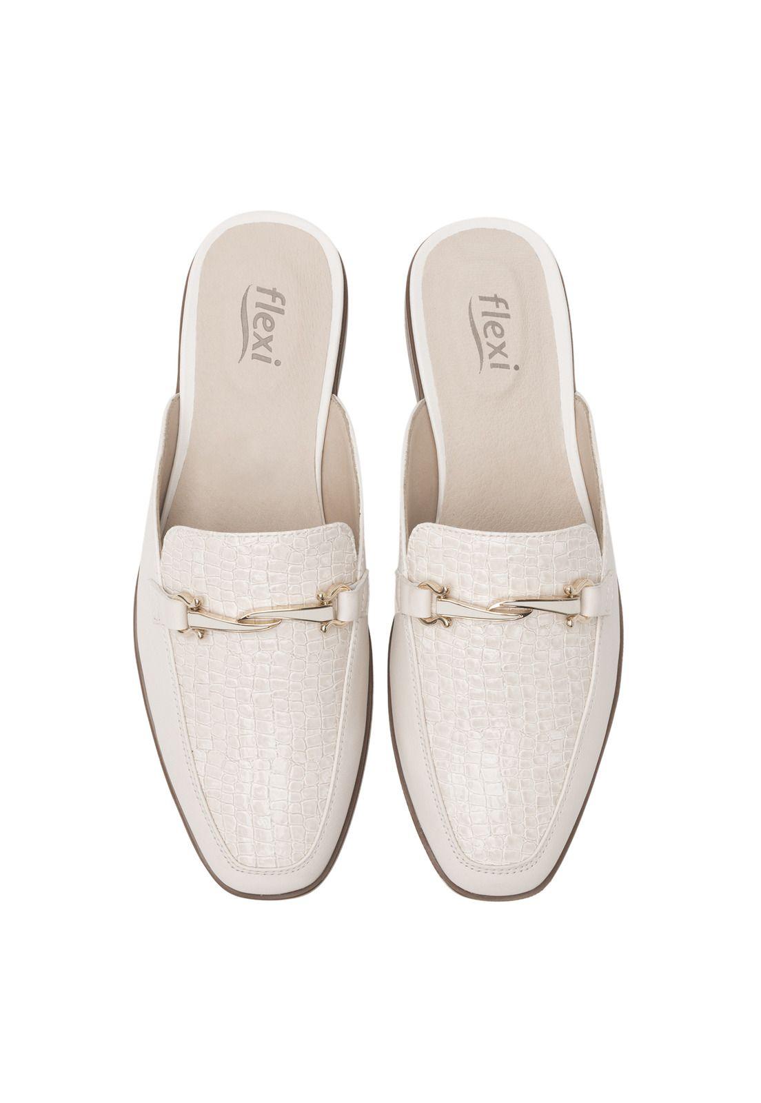 Mocasín Mujer Hayek 126603 Blanco Algodón Flexi-6