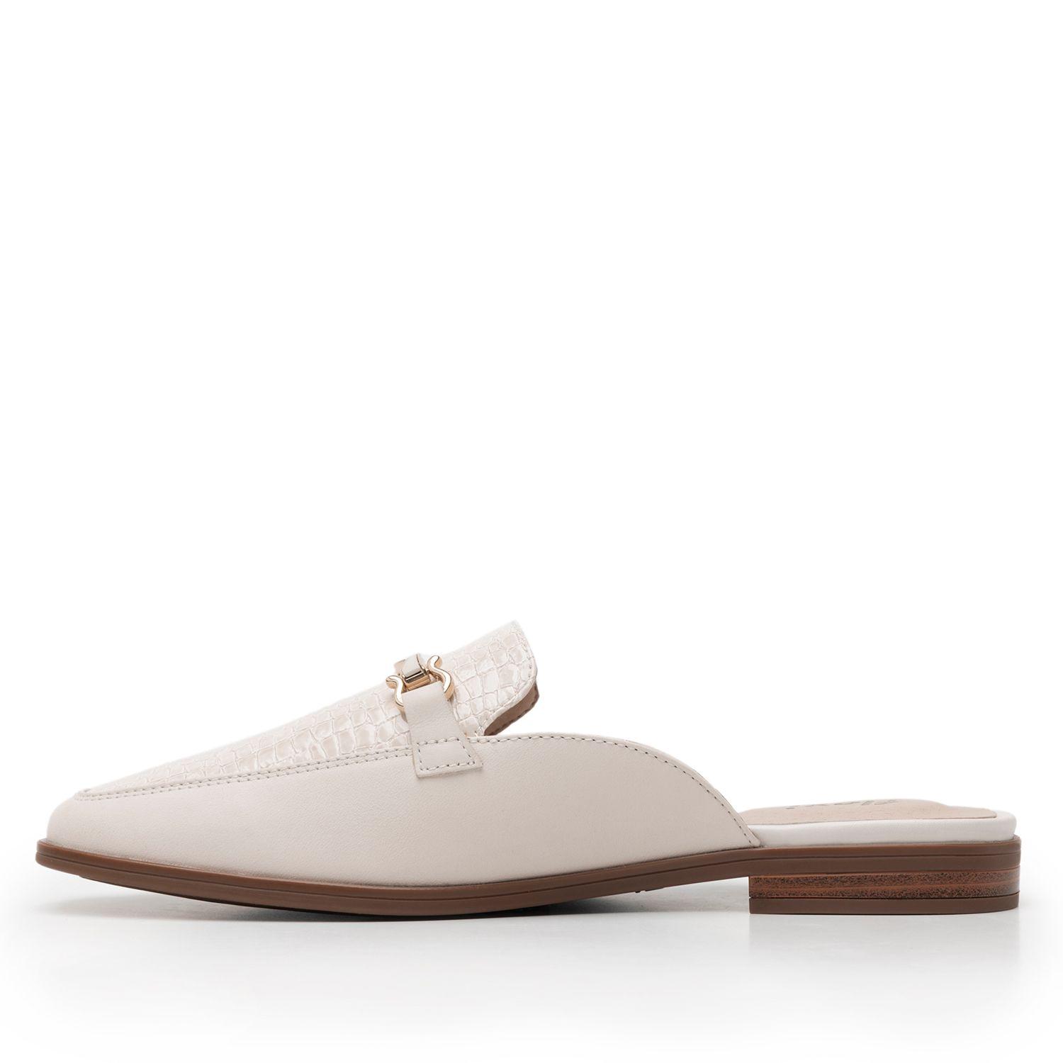 Mocasín Flexi Mujer Hayek 126603 Blanco Algodón-3