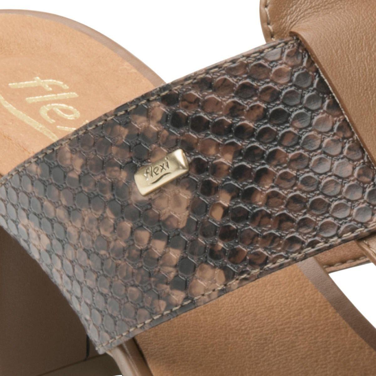Sandalia mujer celine 106408 café Flexi-1