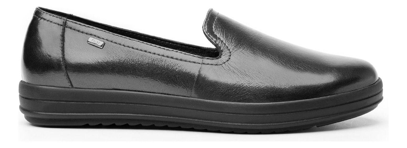 Zapato Mujer Cuero Charis Plomo Flexi-1
