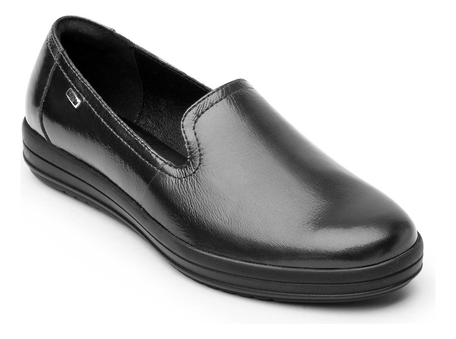 Zapato Mujer Cuero Charis Plomo Flexi-2