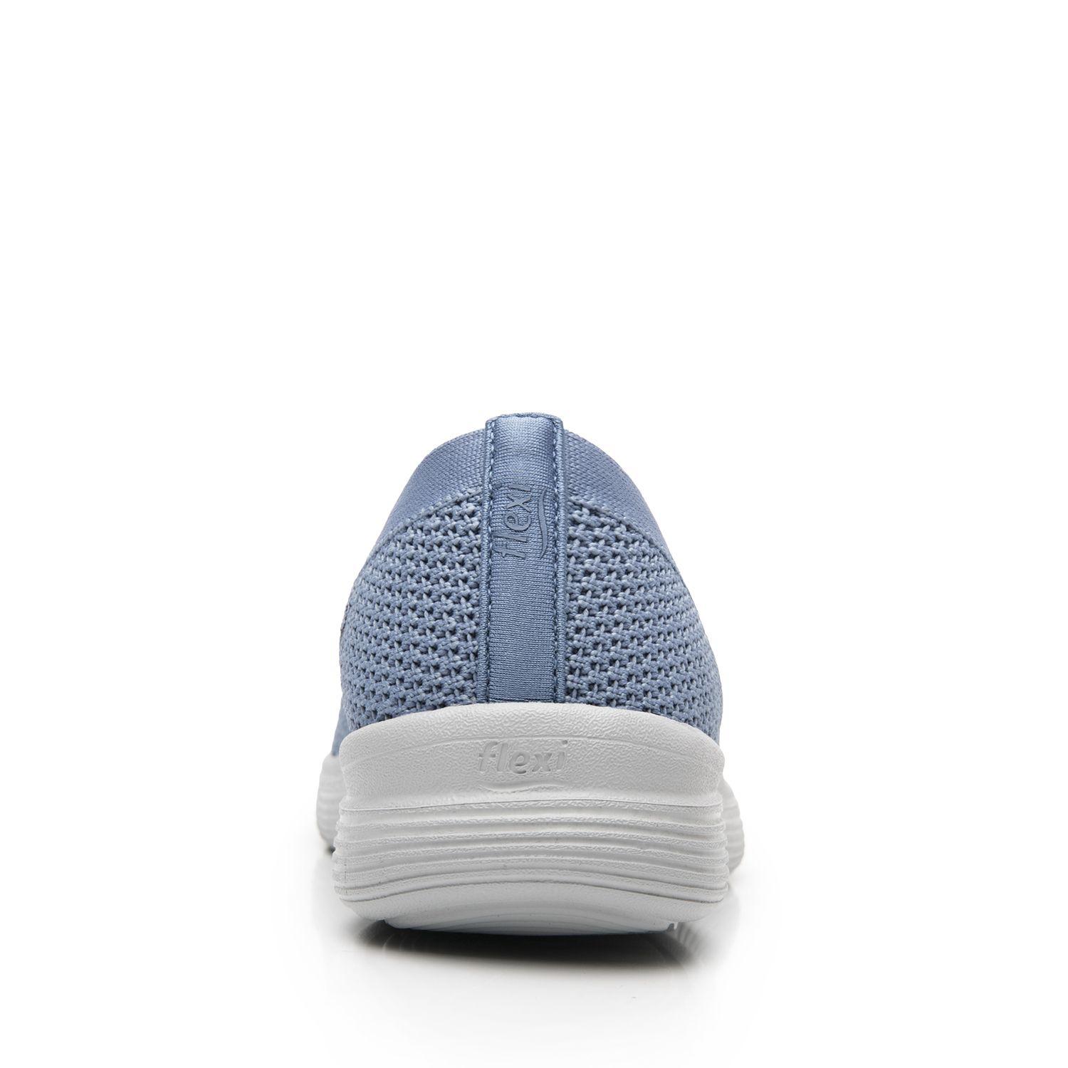Zapatilla Mujer Grecya 104930 Celeste Flexi-5
