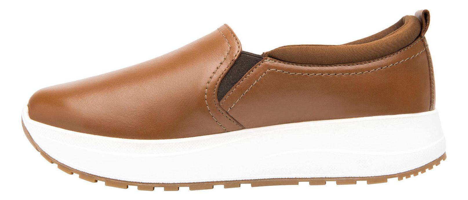 Zapatilla Mujer Cuero Atsiri Café Flexi-2