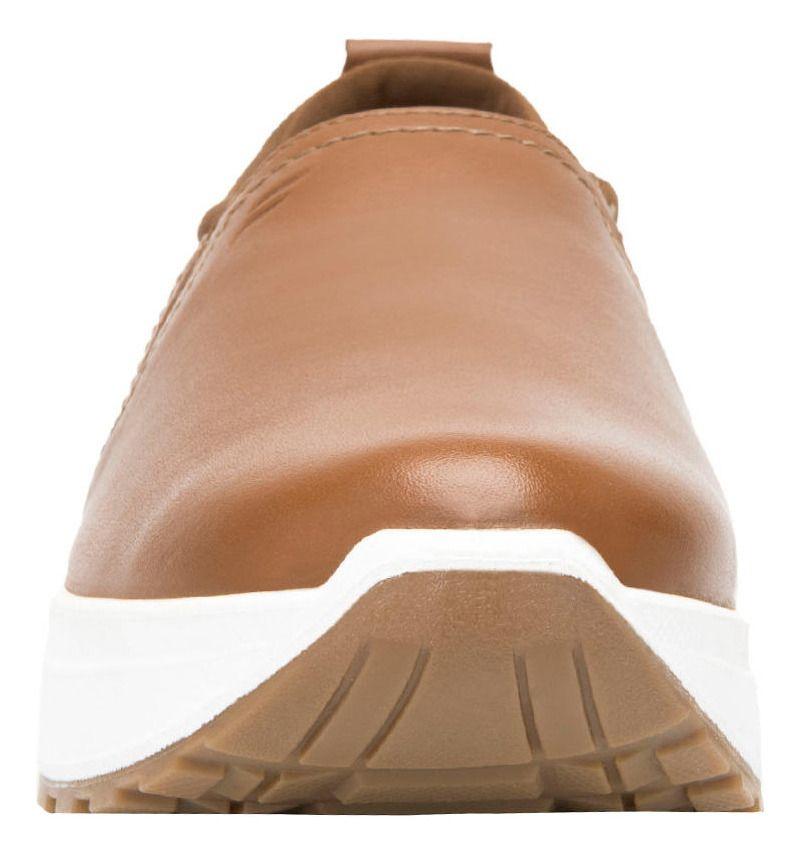 Zapatilla Mujer Cuero Atsiri Café Flexi-3