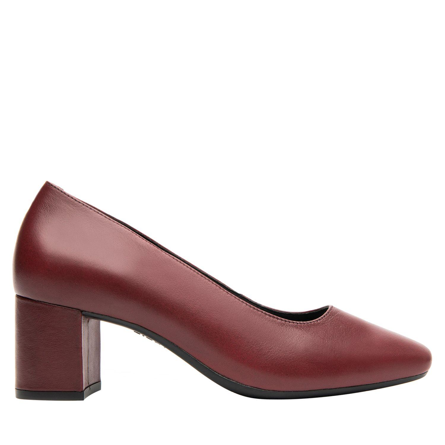 Zapato Mujer Cuero Marione Rojo Osc Flexi-0