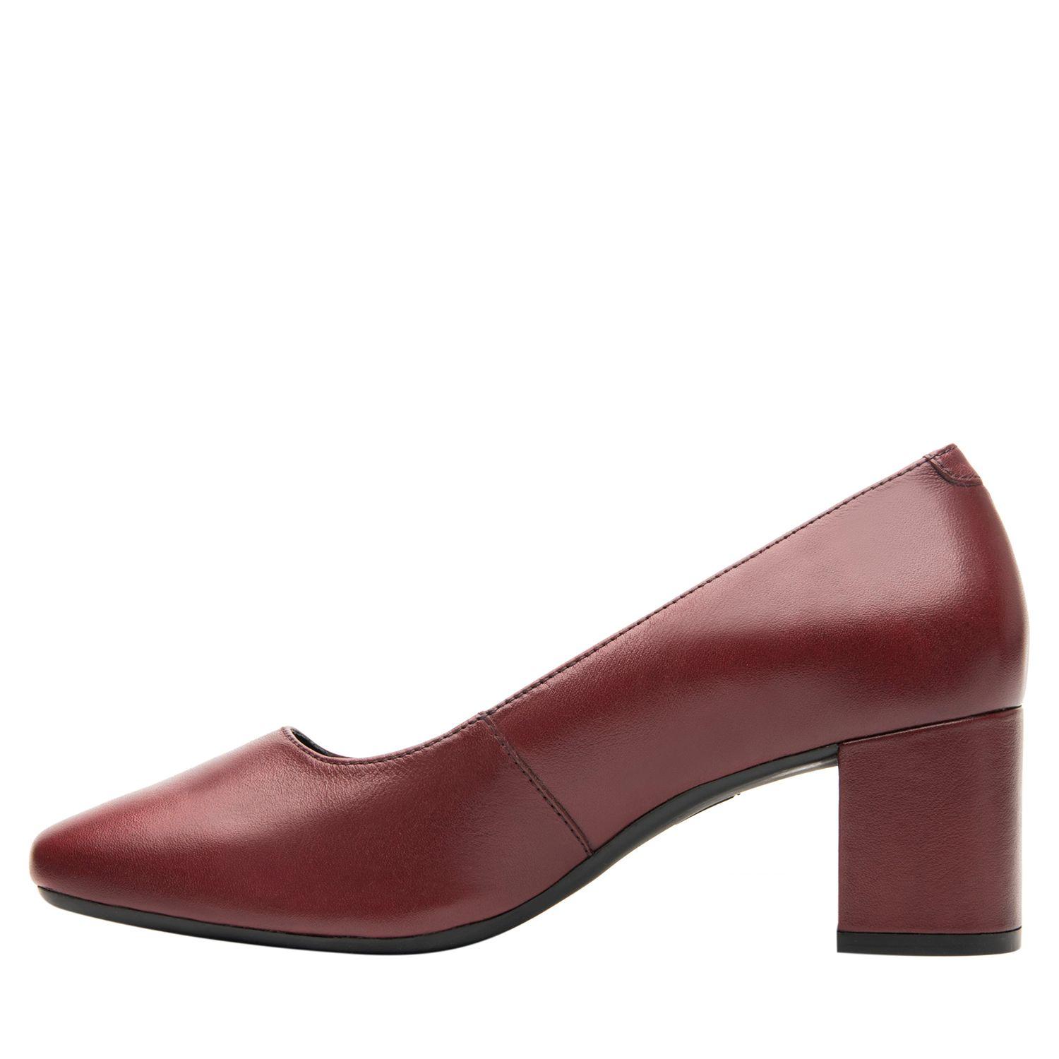 Zapato Mujer Cuero Marione Rojo Osc Flexi-2