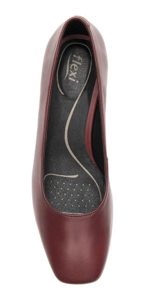 Zapato Mujer Cuero Marione Rojo Osc Flexi-6